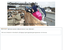 Tablet Screenshot of genbrugsplads.info